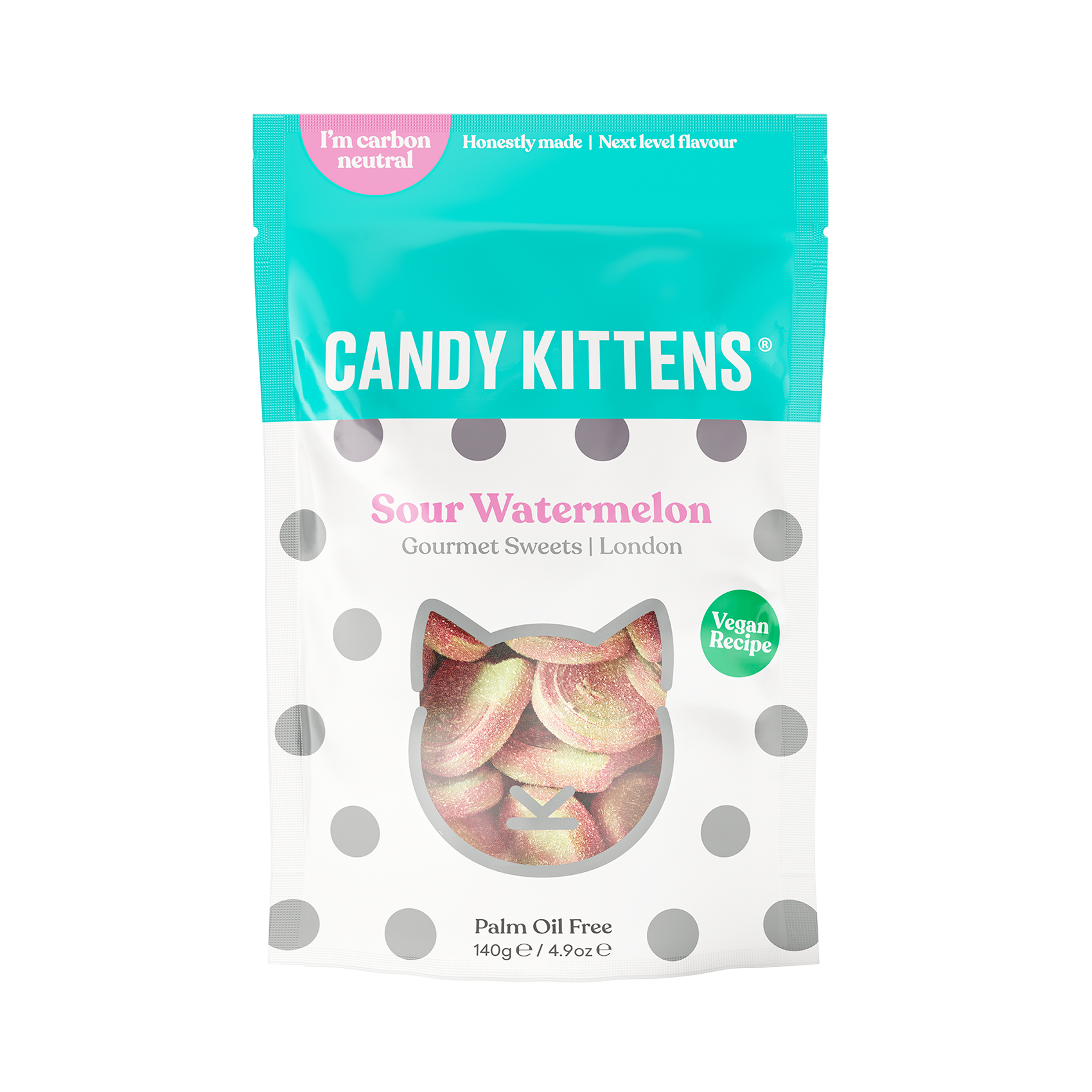 Candy Kittens Gourmet Sweets Sharing Bag Sour Watermelon 145g RRP £3 CLEARANCE XL £1.99 or 2 for £3